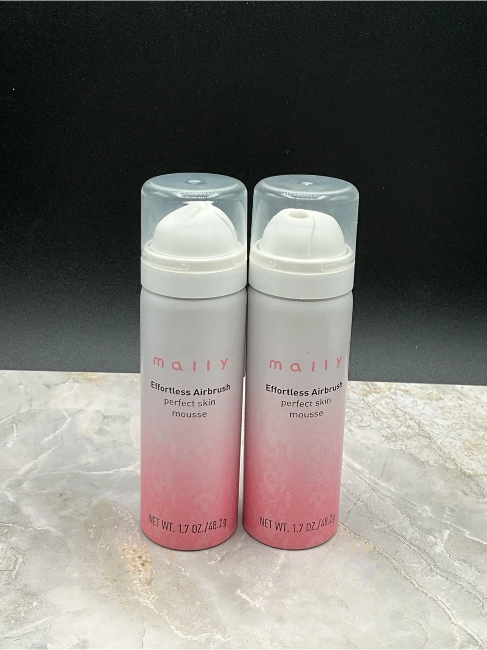 2 Mally Beauty Effortless Airbrush Perfect Skin Mousse -fair new
